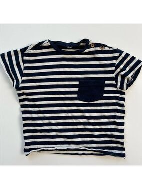 Striped Navy and White Kids Shirt